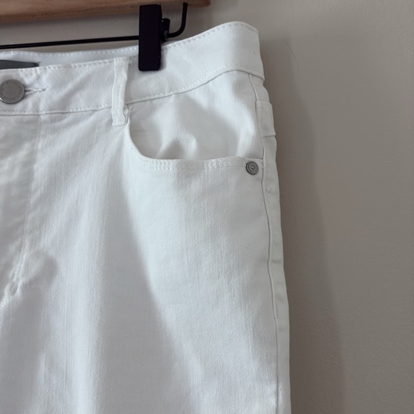 Wit & Wisdom Absolution Jeans High Rise Ankle Skimmer Optic White Denim Size 12 - Picture 4 of 15